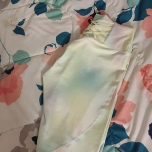 Fabletics power hold leggings tye dye